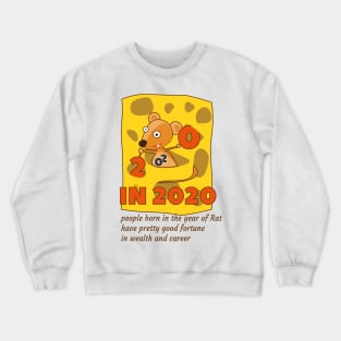 Year of the Rat 2020 t-shirt, Mouse rat tee Crewneck Sweatshirt